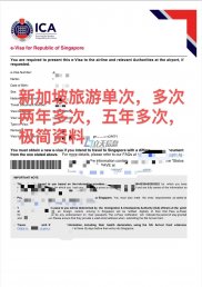 新加坡63天担保签证，五年多次，两年多次商务，极简资料